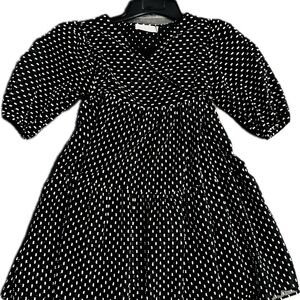 Zara Kids Black and Silver Wrap Dress in a Girl’s Size 11/12 (152cm)